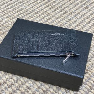 YSL Zip Card Case Cowhide