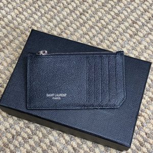 YSL Zip Card Case Cowhide