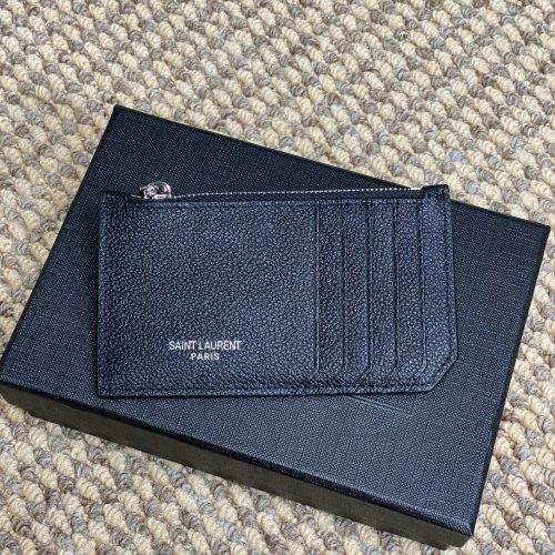 YSL Zip Card Case Cowhide