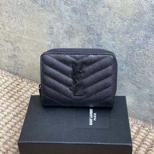 img_aed707d3_20240427_a1714205189430_4280.jpg_1 YSL Cassandre Matelassé Compact Zip-Around Wallet Full Black Caviar Cowhide