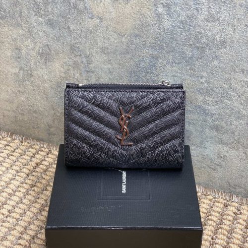 img_aed707d3_20240429_a1714373198172_4638_jpg YSL Monogram Wallet Wallet 13cm Black Caviar Cowhide Sliver HW