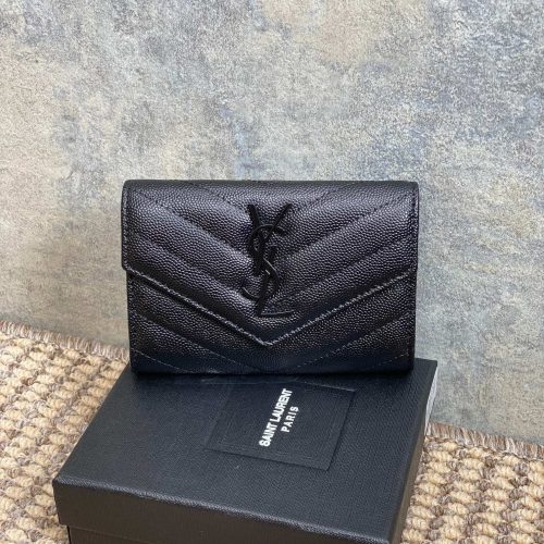 img_aed707d3_20240502_a1714637348074_6134_jpg_1 YSL Monogram Card Flap Wallet 13.5cm All Black Caviar Cowhide