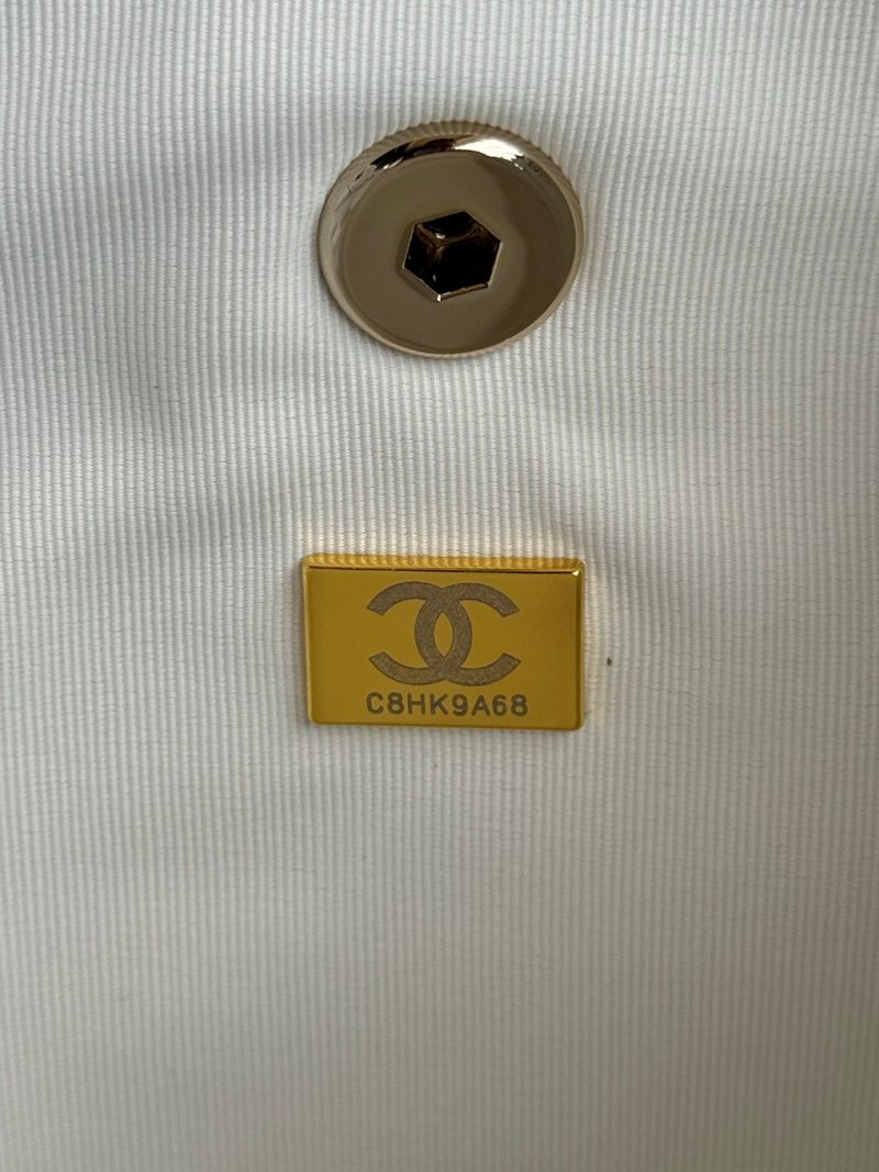 duma backpack 22cm white lambskin light gold hardware