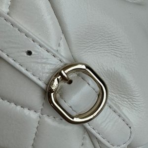 duma backpack 18cm white lambskin light gold hardware