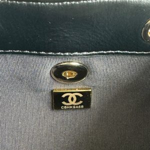 duma backpack 18cm black lambskin light gold hardware