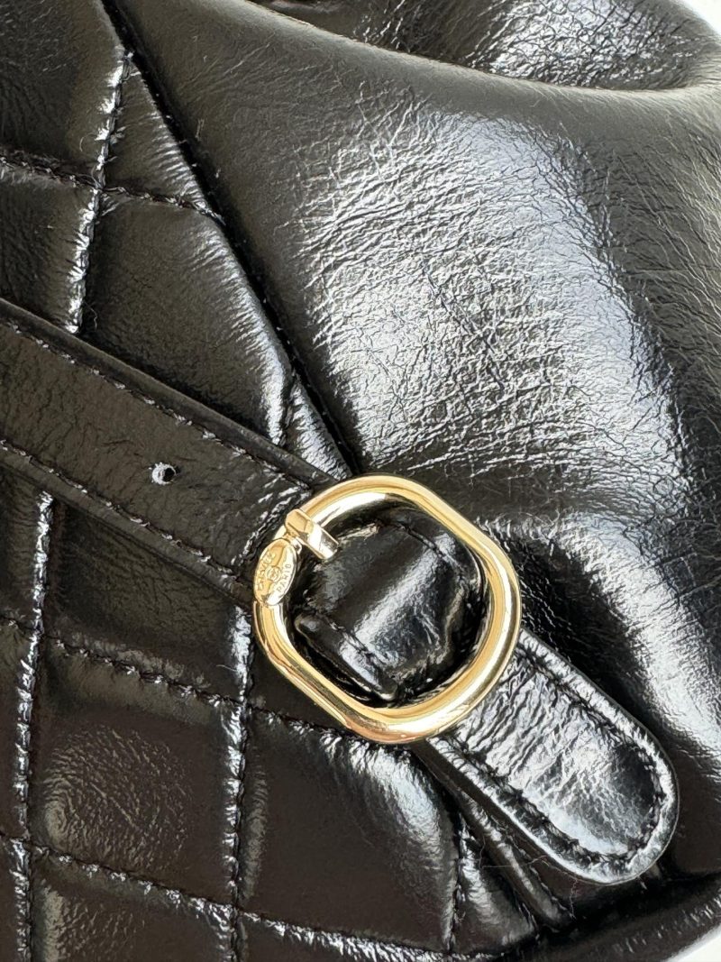 duma backpack 18cm black lambskin light gold hardware