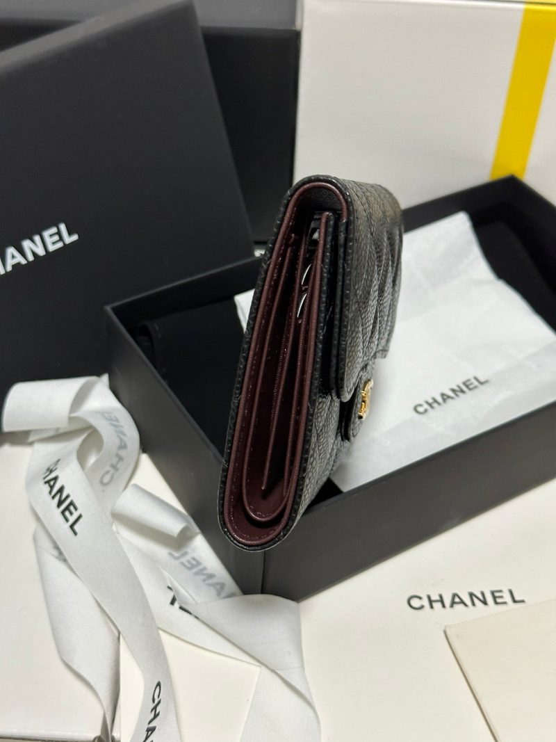 img_b885826e_20240305_i1709573326_6241_1_jpg CC CClassic Small Flap Wallet Black Quilted Caviar Gold Buckle 243686