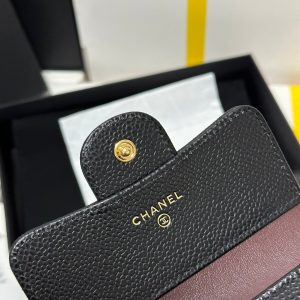 img_b885826e_20240305_i1709573327_1873_6_jpg CC CClassic Small Flap Wallet Black Quilted Caviar Gold Buckle 243686