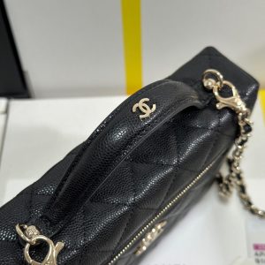 img_b885826e_20250110_i1736507485908_1361_0_4_jpg CC 25C Vanity Case 19.5cm Black Calfskin Silver Hardware 243640