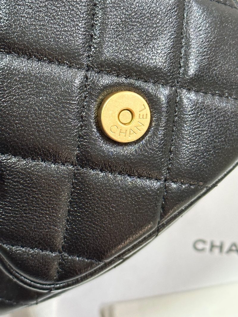 img_b885826e_20250117_i1737117676985_3624_0_3_jpg CC 25C Backpack 24.3cm Black Genuine Lambskin Gold Hardware243672