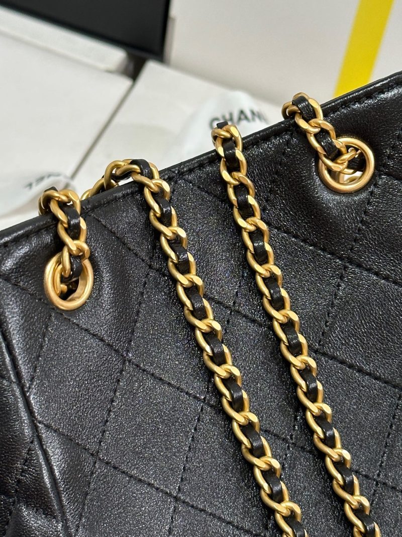 img_b885826e_20250117_i1737117677220_3342_0_7_jpg CC 25C Backpack 24.3cm Black Genuine Lambskin Gold Hardware243672