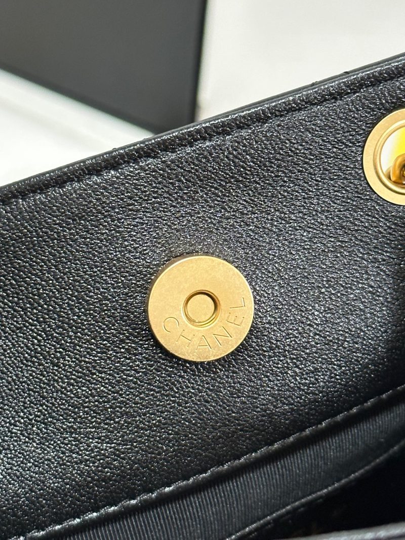 img_b885826e_20250117_i1737117677761_1966_0_4_jpg CC 25C Backpack 24.3cm Black Genuine Lambskin Gold Hardware243672