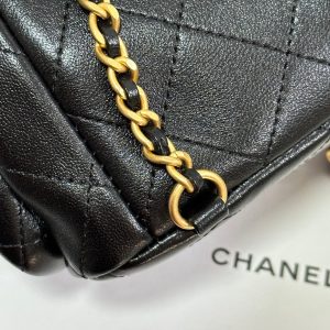 img_b885826e_20250117_i1737117678040_4301_0_8_jpg CC 25C Backpack 24.3cm Black Genuine Lambskin Gold Hardware243672