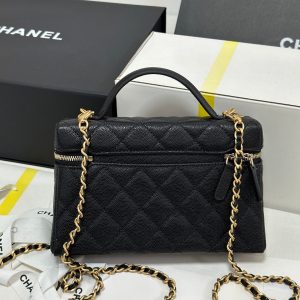 img_b885826e_20250319_i1742387061023_7589_0_8_jpg CC 25P Vanity Case 19.5cm Black Calfskin Gold Hardware 243586