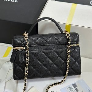 img_b885826e_20250324_i1742780333071_1484_0_8.jpg_1 CC 25P Vanity Case 19.5cm Black Calfskin Heart Rhinestone 243613