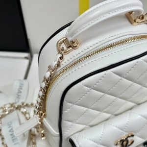 img_b885826e_20250324_i1742814837457_9516_0_3_jpg CC 25P Mini Backpack 18 White Black Lambskin Gold Hardware 243521