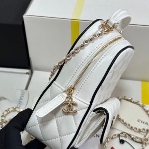 img_b885826e_20250324_i1742814838920_9704_0_4_jpg CC 25P Mini Backpack 18 White Black Lambskin Gold Hardware 243521