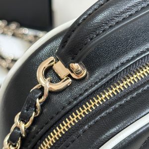 CC 25P Mini Backpack 18 Black White Lambskin Gold Hardware 243528