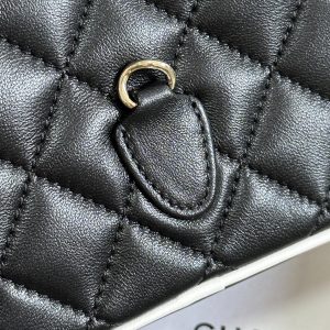 CC 25P Mini Backpack 18 Black White Lambskin Gold Hardware 243528