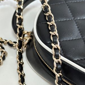 CC 25P Mini Backpack 18 Black White Lambskin Gold Hardware 243528