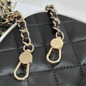 CC 25P Mini Backpack 18 Black White Lambskin Gold Hardware 243528