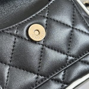 CC 25P Mini Backpack 18 Black White Lambskin Gold Hardware 243528