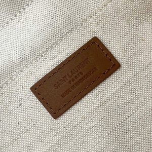 YSL Jamie Lucky Bag Beige Brown Raffia 339402