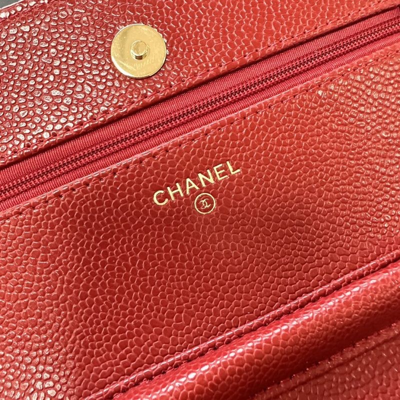 CC WOC Classic Fortune Bag 19cm Red Caviar Leather