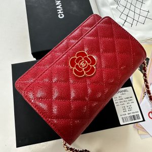 CC WOC Classic Fortune Bag 19cm Red Caviar Leather