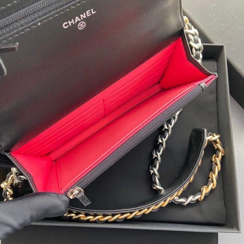 CC 19 Woc 19cm Black Calfskin SIlver Hardware