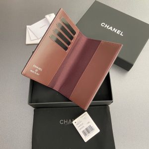 CC Passport Holder Black Caviar Sliver Steel 234691