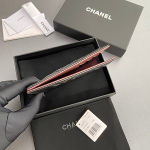 CC Passport Holder Black Sheepskin GHW  193338