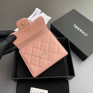 CC 82288 Classic Flap Wallet Light Pink Caviar GHW 229888