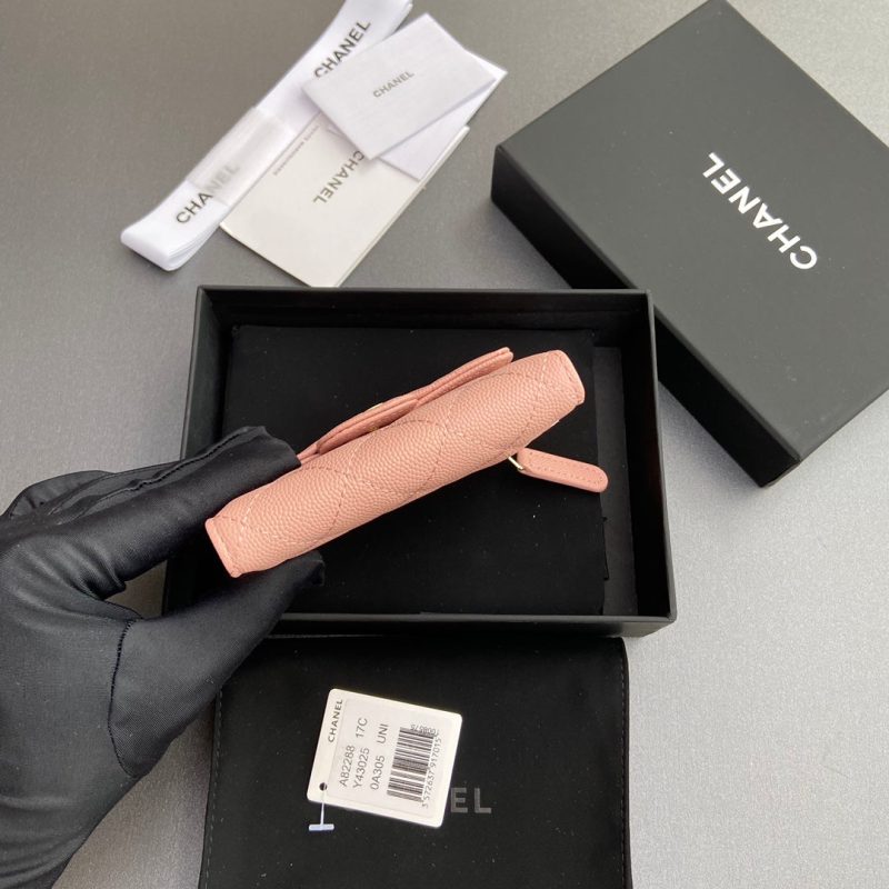 CC 82288 Classic Flap Wallet Light Pink Caviar GHW 229888