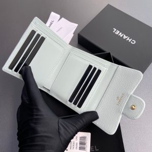CC 82288 Classic Flap Wallet Light Blue Caviar GHW 229892
