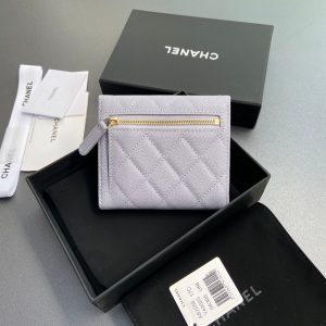 CC 82288 Classic Flap Wallet White Caviar GHW 229894