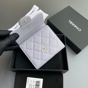 CC 82288 Classic Flap Wallet White Caviar GHW 229894