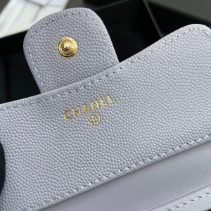 CC 82288 Classic Flap Wallet White Caviar GHW 229894