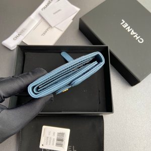 CC 82288 Classic Flap Wallet Blue Caviar GHW 229898