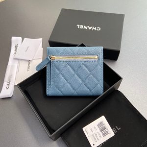 CC 82288 Classic Flap Wallet Blue Caviar GHW 229898