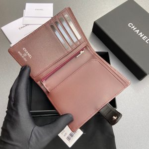 CC 96066 Compact Wallet Black Sheepskin Sliver Steel 234607