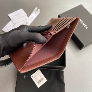 CC 96066 Compact Wallet Black Sheepskin GHW 234609