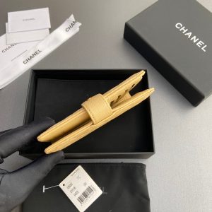 CC 96066 Compact Wallet Yellow Caviar GHW 234615