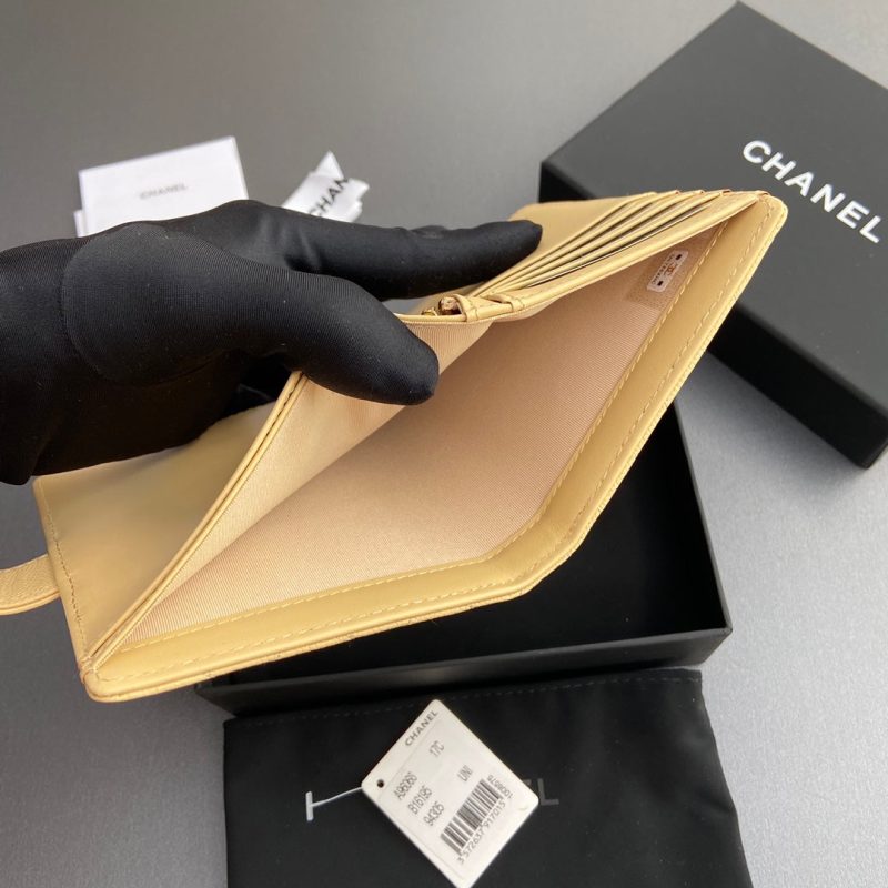 CC 96066 Compact Wallet Yellow Caviar GHW 234615