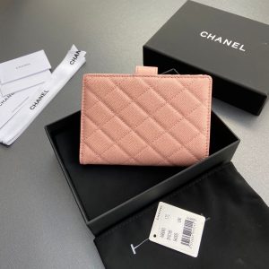 CC 96066 Compact Wallet Pink Caviar GHW 234617