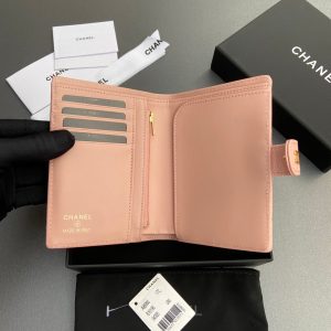 CC 96066 Compact Wallet Pink Caviar GHW 234617