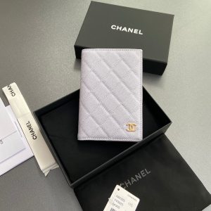 CC Passport Holder Light Purple Caviar 234699