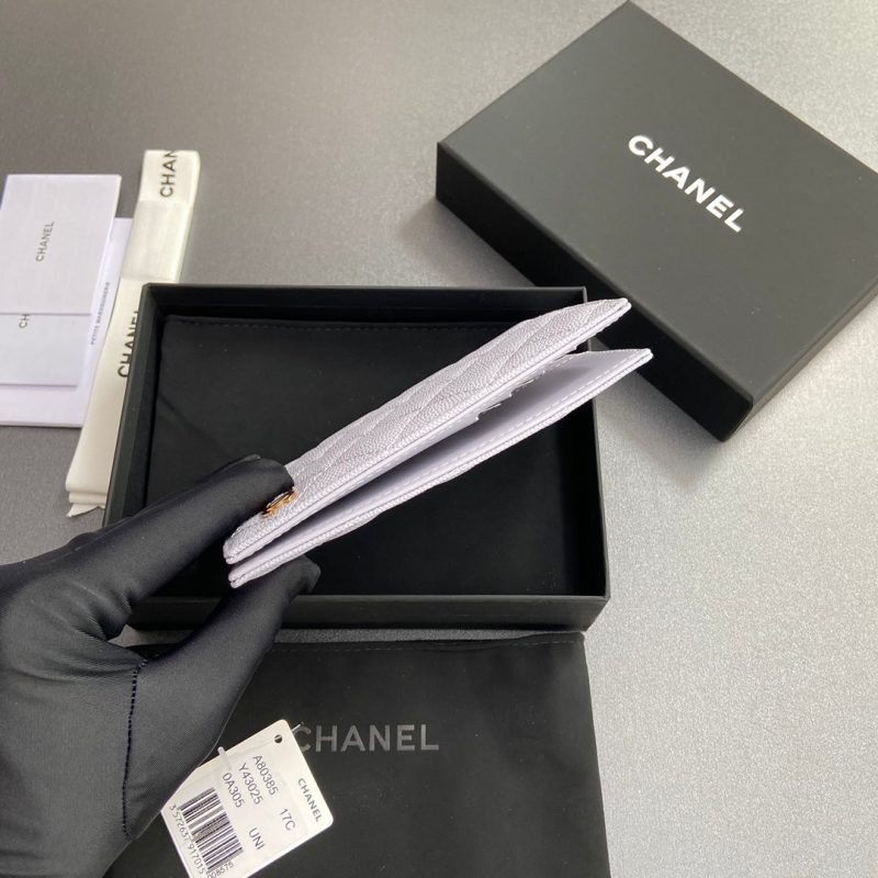 CC Passport Holder Light Purple Caviar 234699