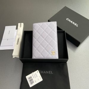 CC Passport Holder Light Purple Caviar 234699