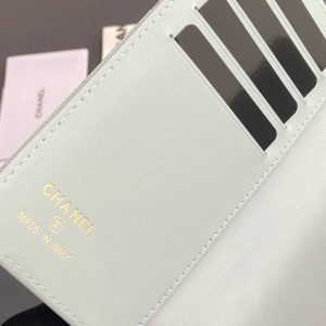 CC Passport Holder Light Blue Caviar 234701